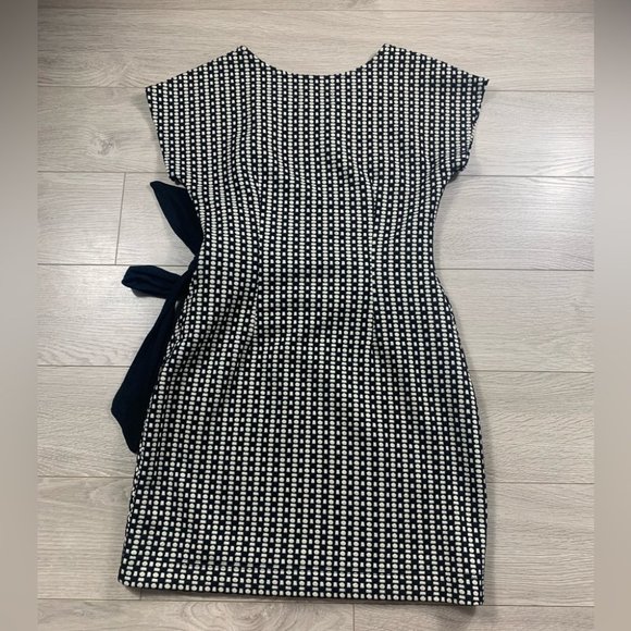 Anthropologie Saturday Sunday Isabel Bow Tie Black Dress - Picture 5 of 15